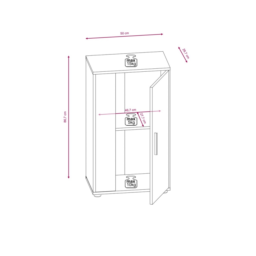 Komplet za dnevni boravak BRICK braon/crna