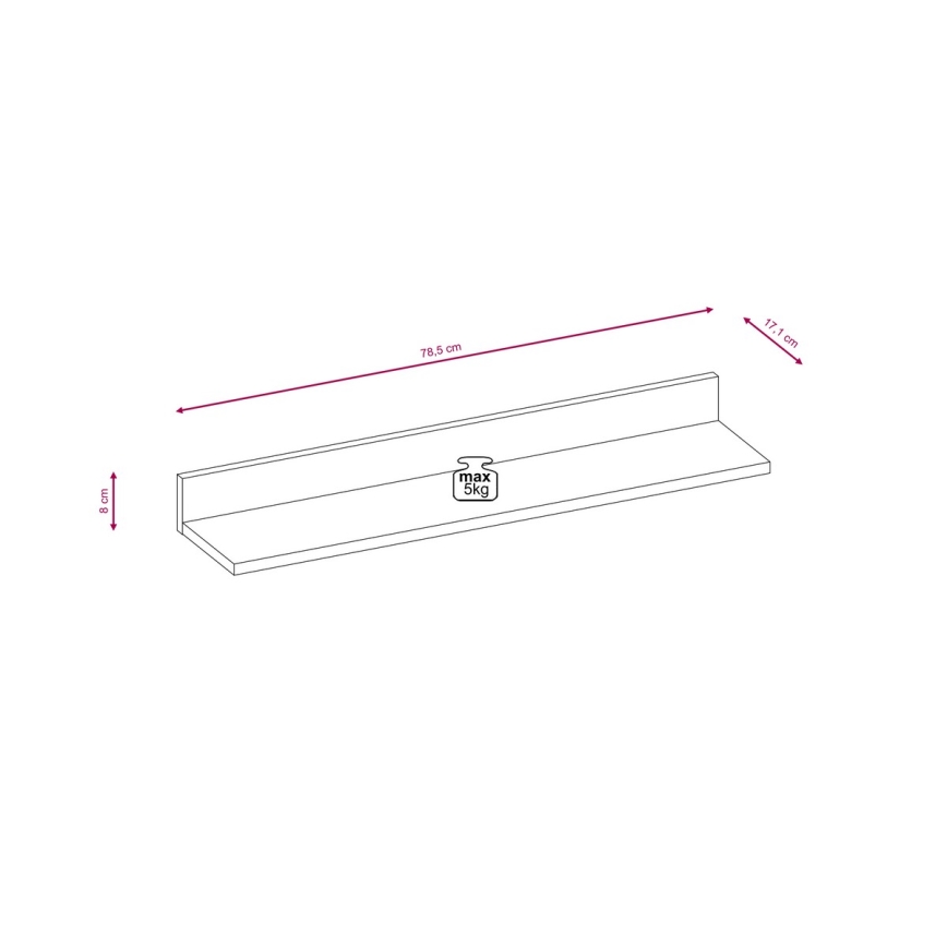 Komplet za dnevni boravak BRICK braon/crna