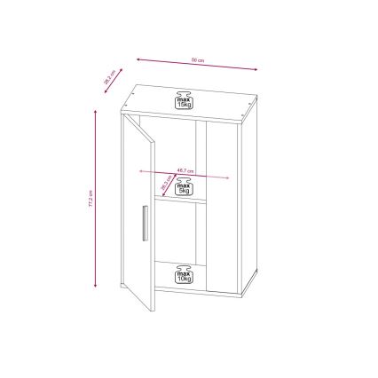 Komplet za dnevni boravak BRICK braon/crna
