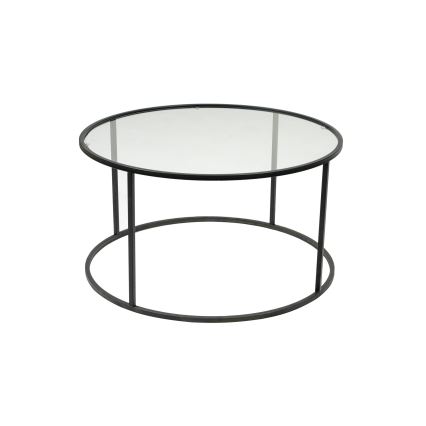 Konferencijski sto BERLIN 45x80 cm crna/prozirna