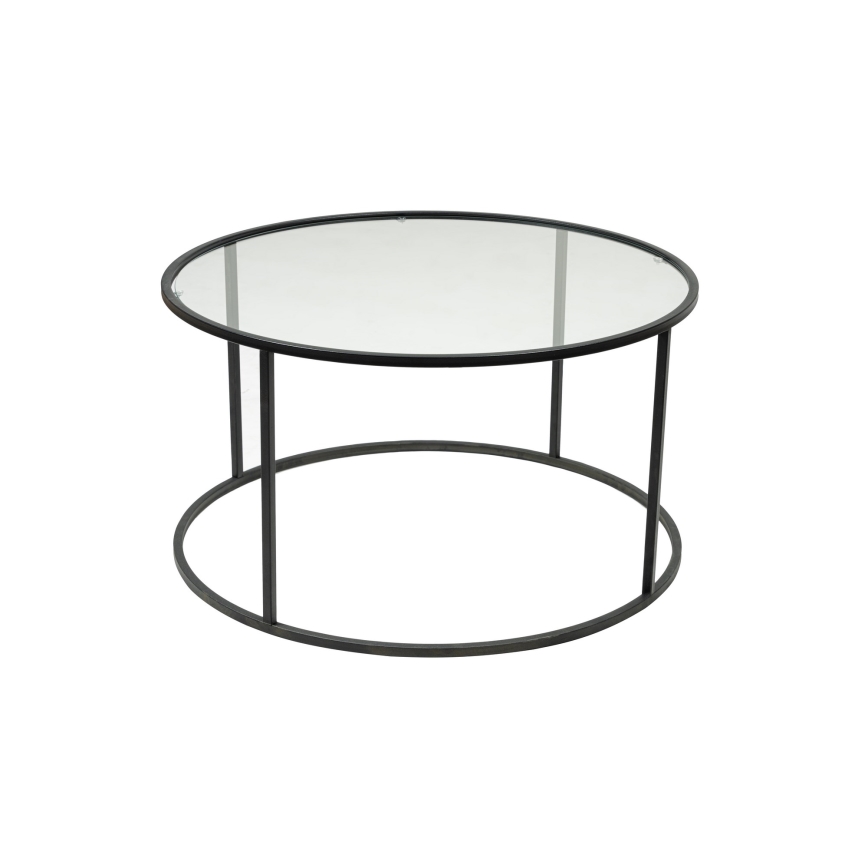 Konferencijski sto BERLIN 45x80 cm crna/prozirna