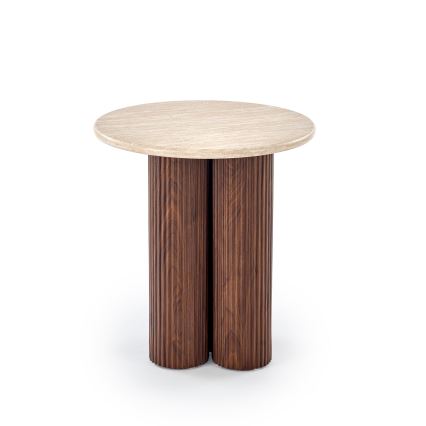 Konferencijski sto CALDO, prečnik 50 cm, braon/bež