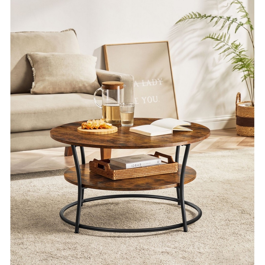 Konferencijski sto ELDUR braon/crna