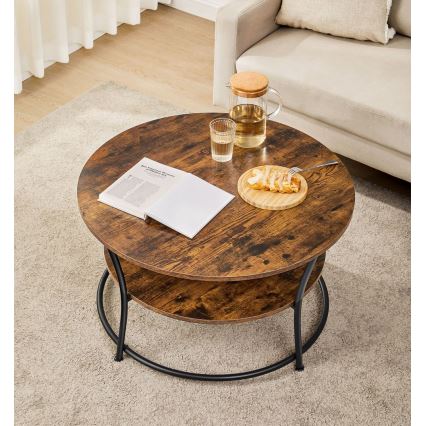 Konferencijski sto ELDUR braon/crna