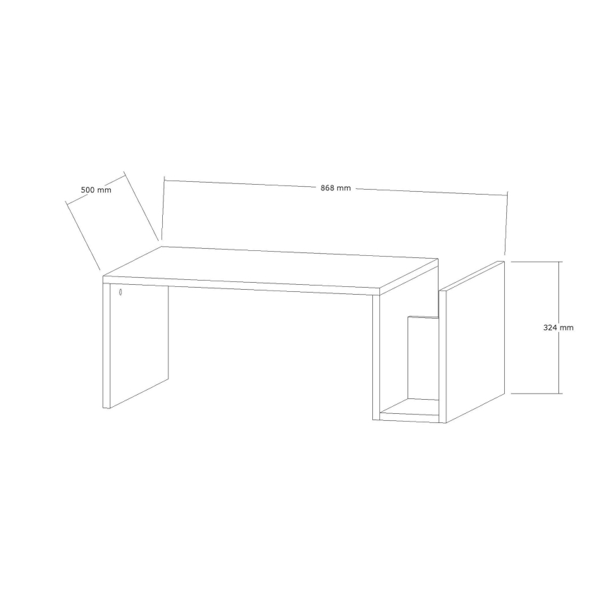 Konferencijski sto MONEL, mramorni dekor, siva