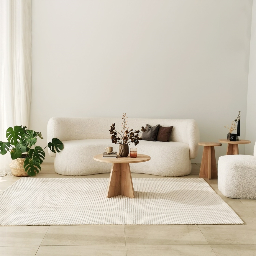 Konferencijski sto MUSHROOM 40x60 cm, hrast u safirnoj boji