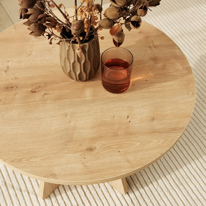 Konferencijski sto MUSHROOM 40x60 cm, hrast u safirnoj boji
