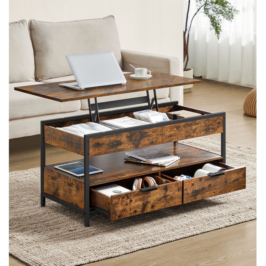 Konferencijski sto sa podiznom pločom NYRO braon/crna