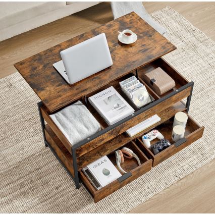 Konferencijski sto sa podiznom pločom NYRO braon/crna