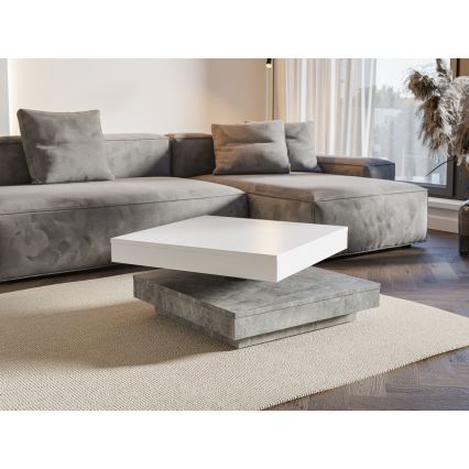 Konferencijski sto TIMO beli/sivi beton