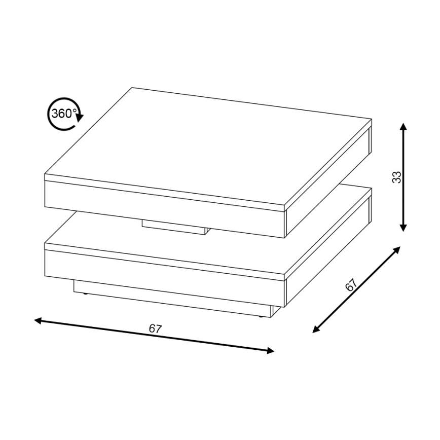 Konferencijski sto TIMO beli/sivi beton