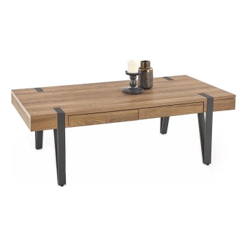 Konferencijski sto TULUZA 41x120 cm zlatni orah/crna