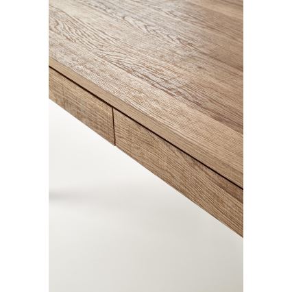 Konferencijski sto TULUZA 41x120 cm zlatni orah/crna