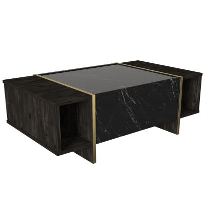 Konferencijski sto VEYRON 37,3 x 103,8 cm crna/zlatna