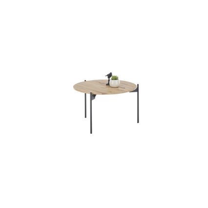 Konferencijski stočić AURA prečnika 55 cm hrast/antracit