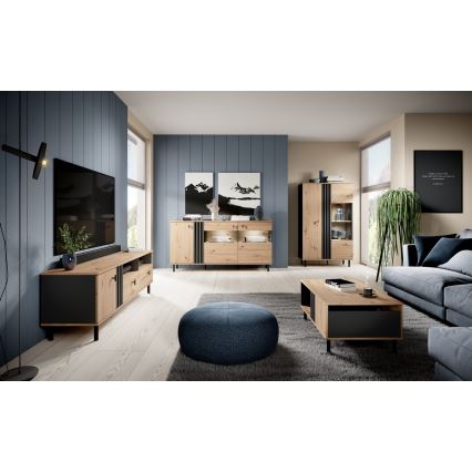 Konferencijski stočić BADIA hrast/antracit