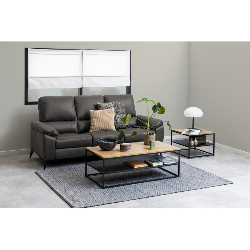 Konferencijski stočić CORA hrast/crna