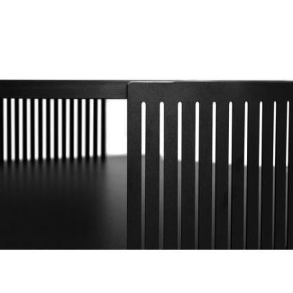 Konferencijski stočić FIKOLI 40x75 cm crni/zlatni hrast