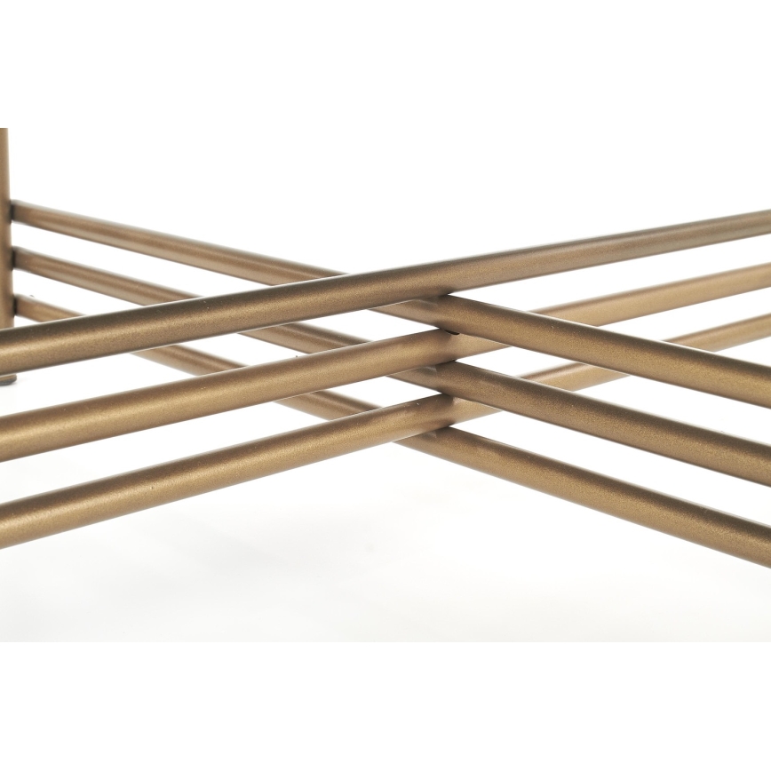 Konferencijski stočić ISMENA 41x80 cm zlatna/crna