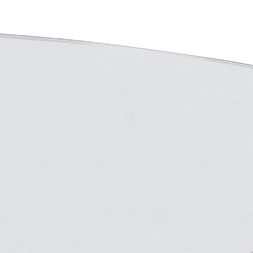 Konferencijski stočić LUCA 82 cm, proziran/srebran