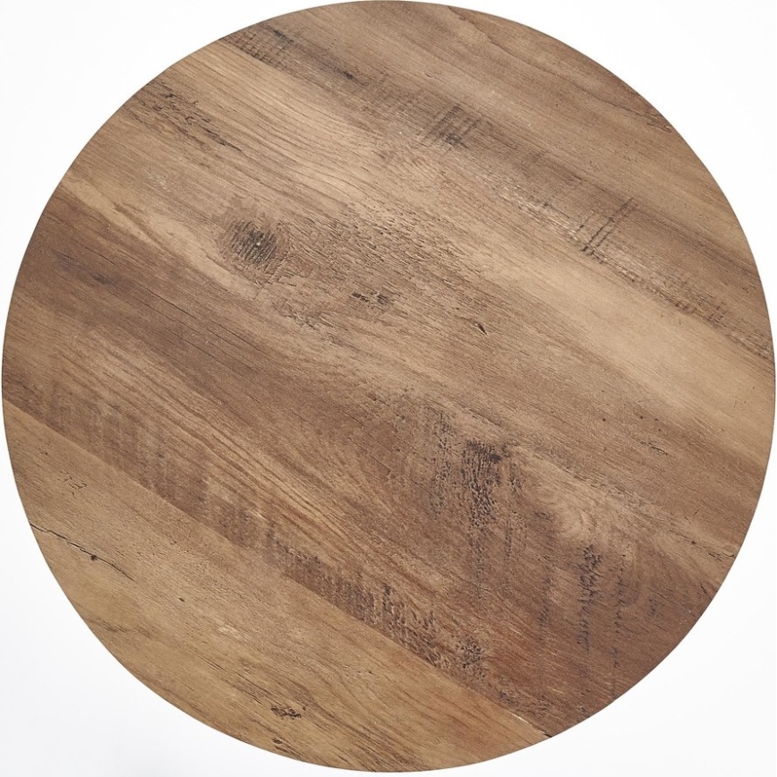 Konferencijski stočić NUBIRA 51x40 cm crna/orah