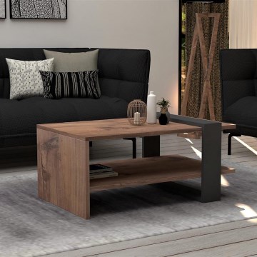 Konferencijski stočić OVA 35x80 cm braon/antracit