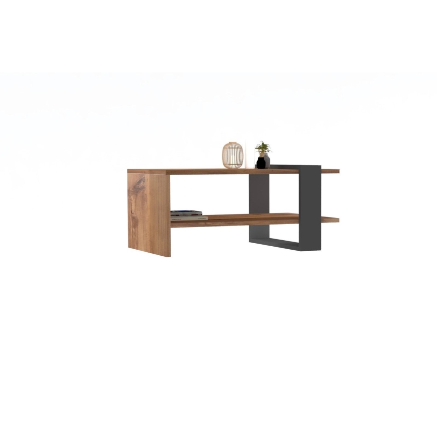Konferencijski stočić OVA 35x80 cm braon/antracit