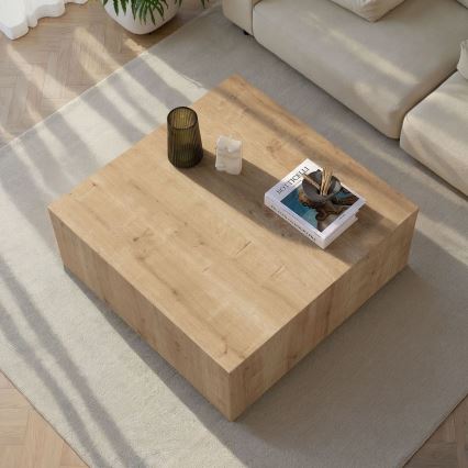 Konferencijski stočić PRIZMA 90x90 cm hrast