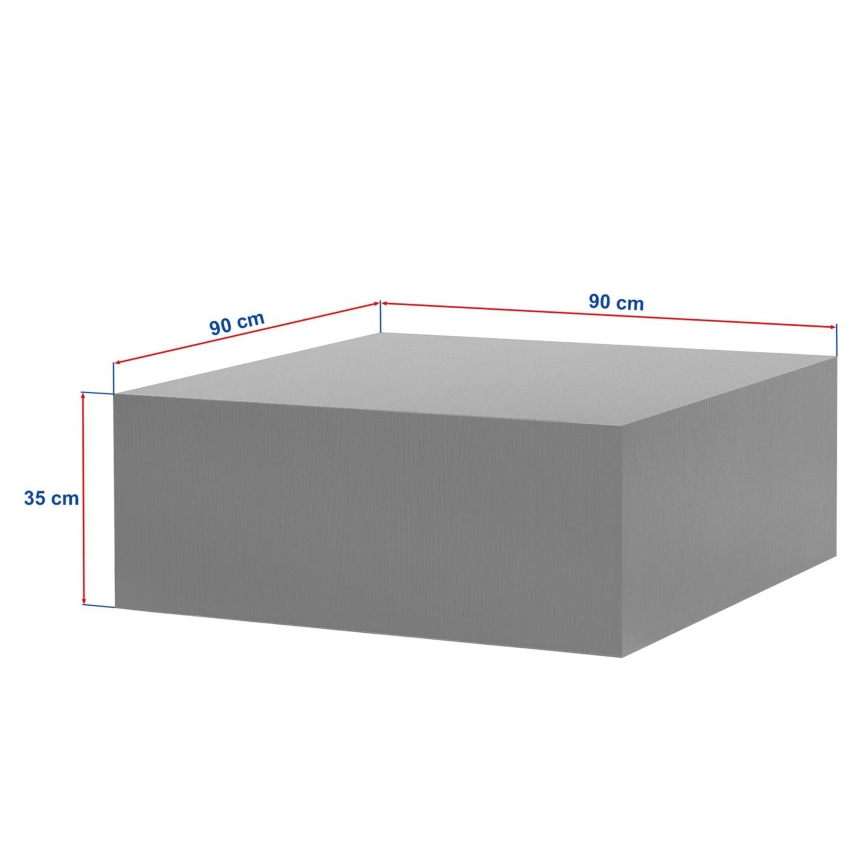 Konferencijski stočić PRIZMA 90x90 cm hrast