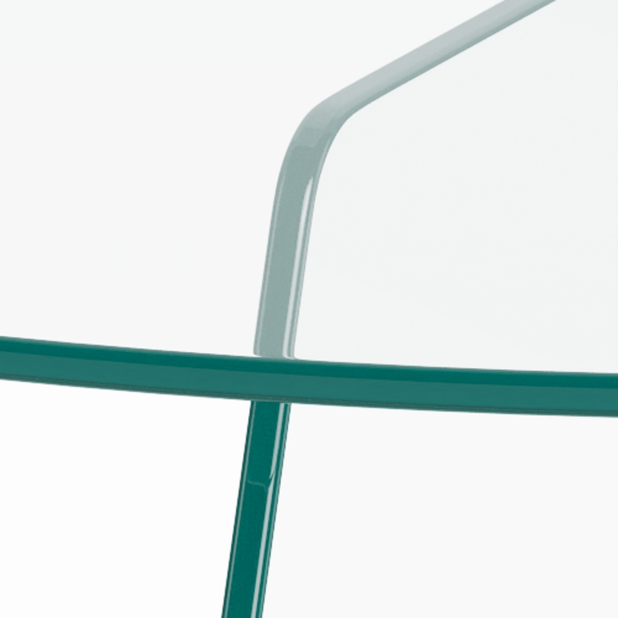 Konferencijski stočić SANOS 80 cm, proziran