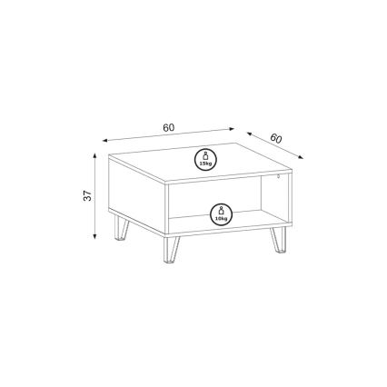 Konferencijski stočić SULA hrast artisan