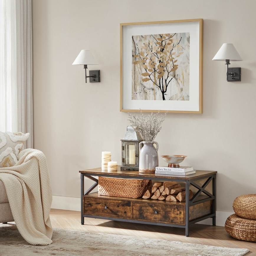 Konferencijski stočić TOREN braon/crna