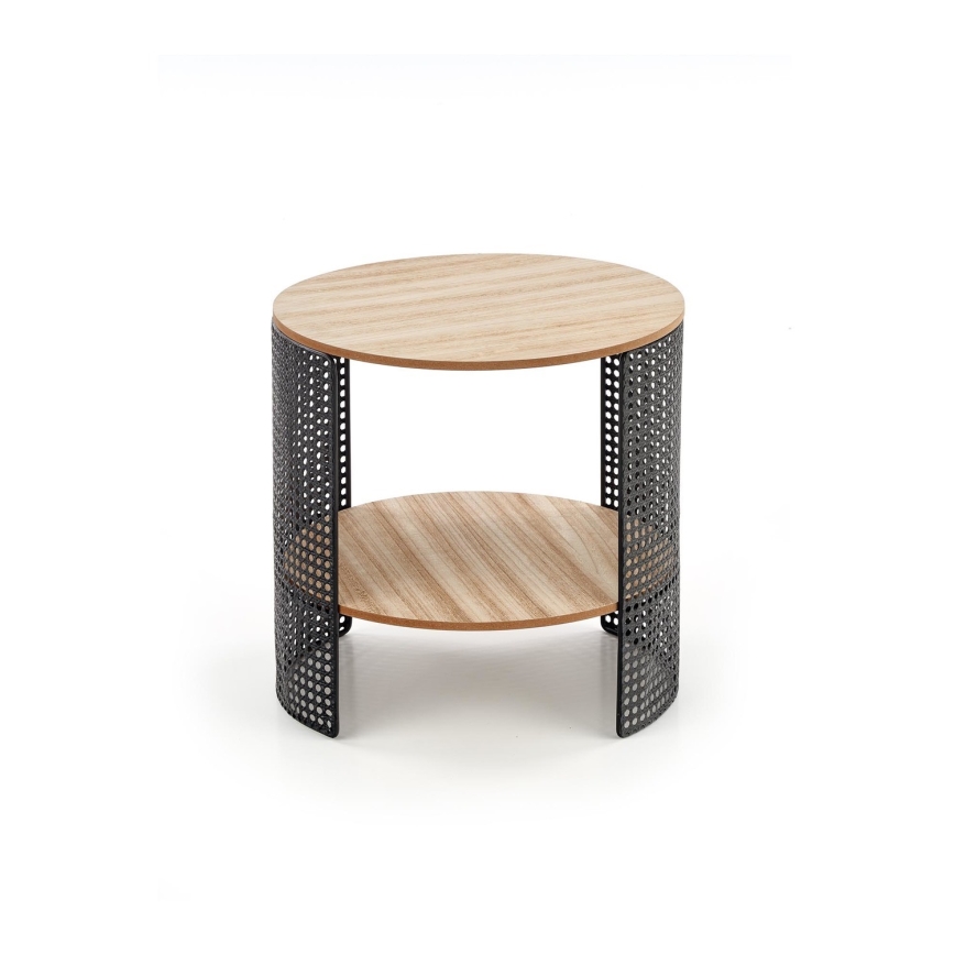 Konferencijski stočić TRAFICA 41x41 cm crna/bež