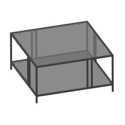 Konferencijski stočić URANUS 40x80 cm, crne boje