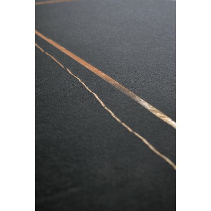 Konferencijski stočić VERO, prečnika 50 cm, crni/zlatni