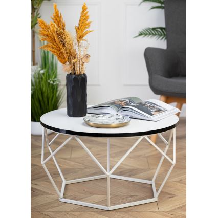 Konferencijski stolić DIAMOND 40x70 cm crna/bela