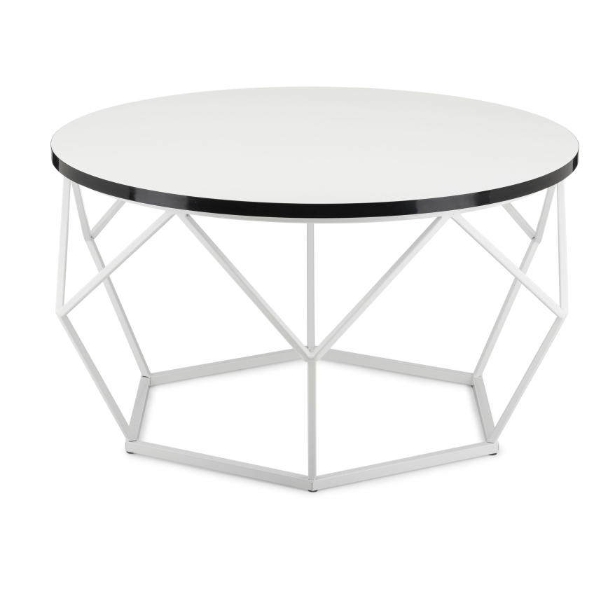 Konferencijski stolić DIAMOND 40x70 cm crna/bela