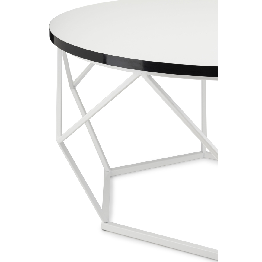 Konferencijski stolić DIAMOND 40x70 cm crna/bela