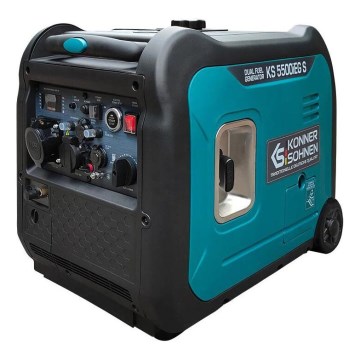 Könner & Söhnen 13046 - Invertorska elektrocentrala na plin i benzin KS 5500iEG S 5500W
