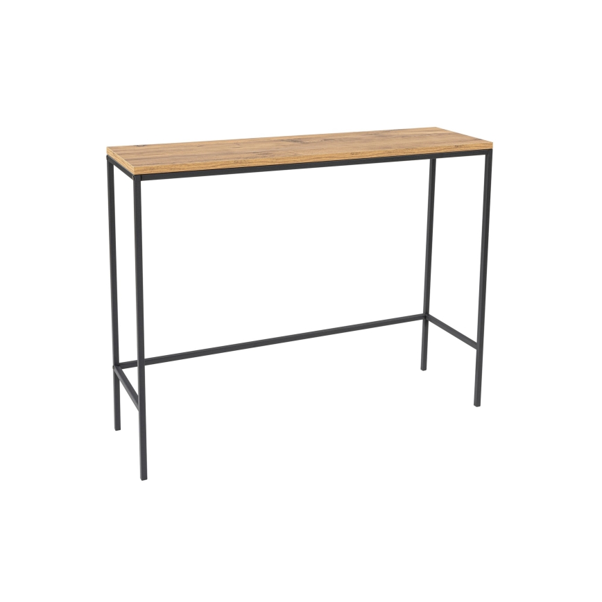 Konzolni sto CANVAS 80x100 cm borovica atlantic/crna