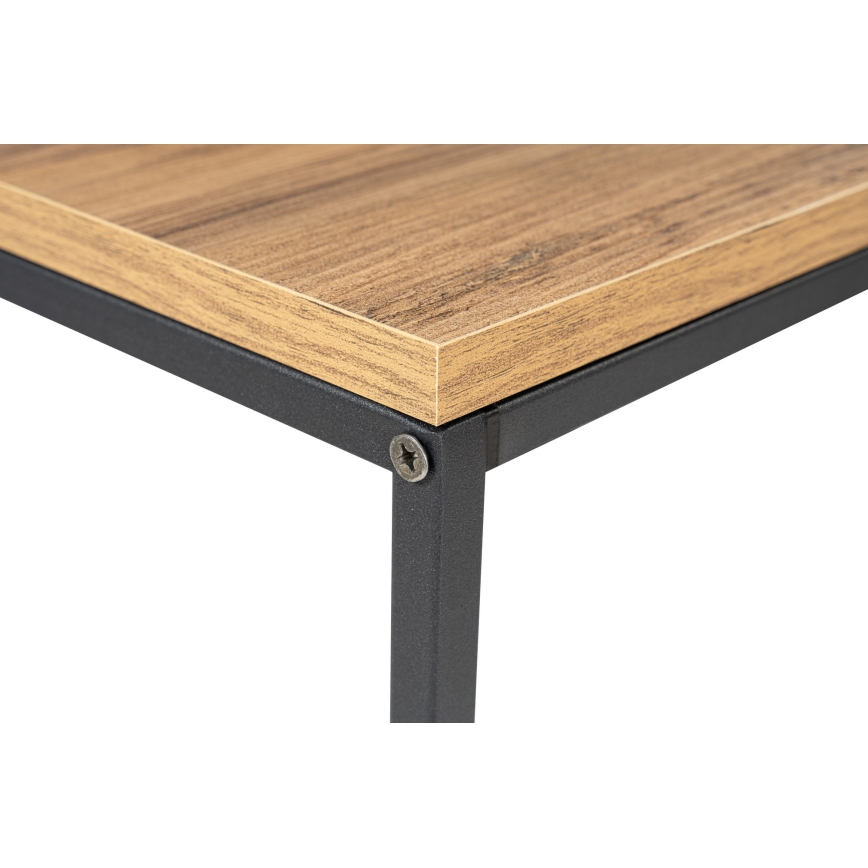 Konzolni sto CANVAS 80x100 cm borovica atlantic/crna