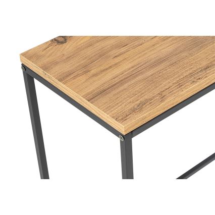 Konzolni sto CANVAS 80x100 cm borovica atlantic/crna