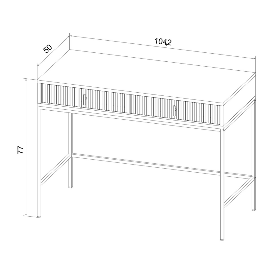 Konzolni stočić SUE, crne boje