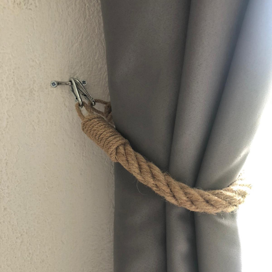 Kopča za zavese BORURAF 60 cm, braon