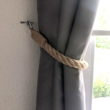 Kopča za zavese BORURAF 60 cm, braon
