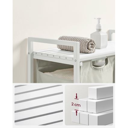 Korpa za veš REX bela