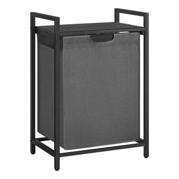 Korpa za veš REX crna/siva