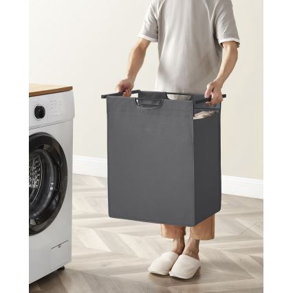 Korpa za veš REX crna/siva