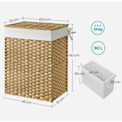 Koš za veš FLYN od ratana