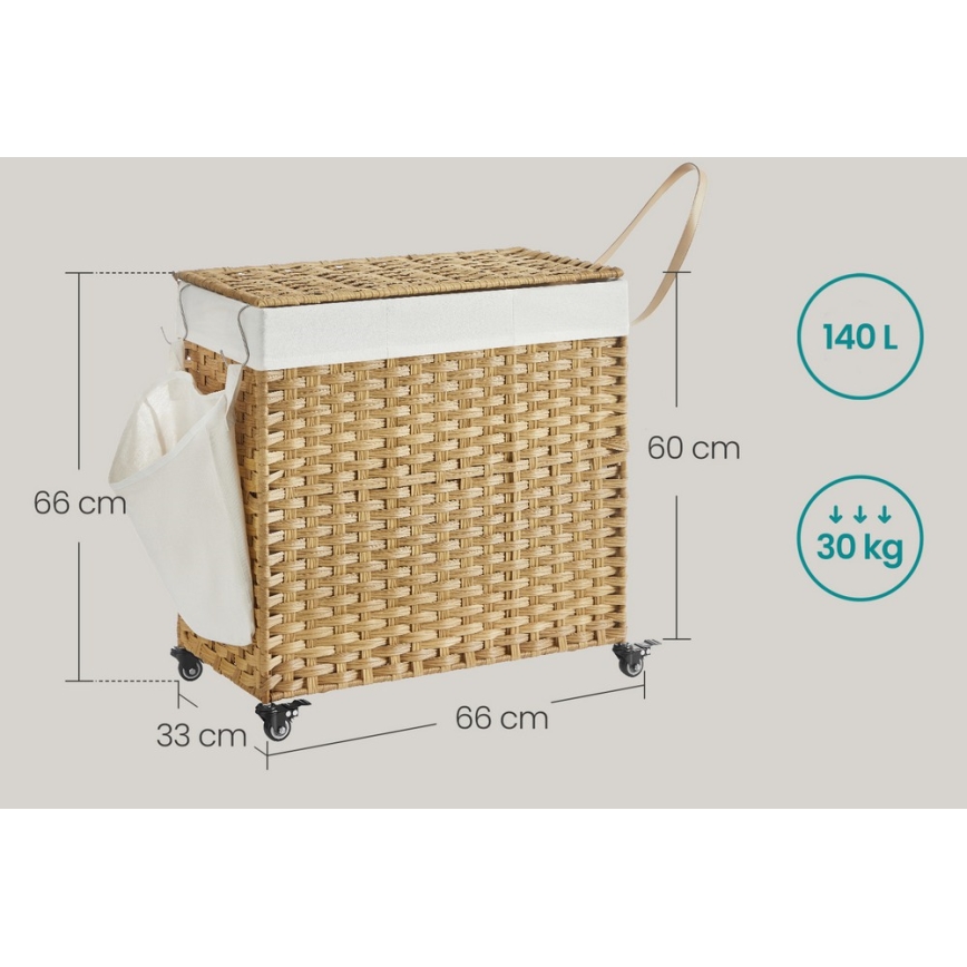 Koš za veš FLYN ratan